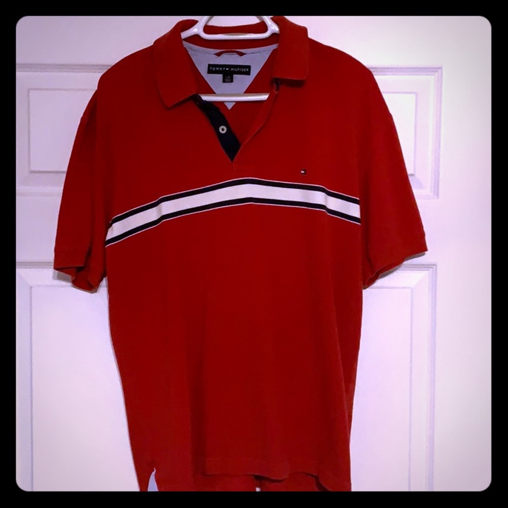 Tommy Hilfiger mens polo - Red